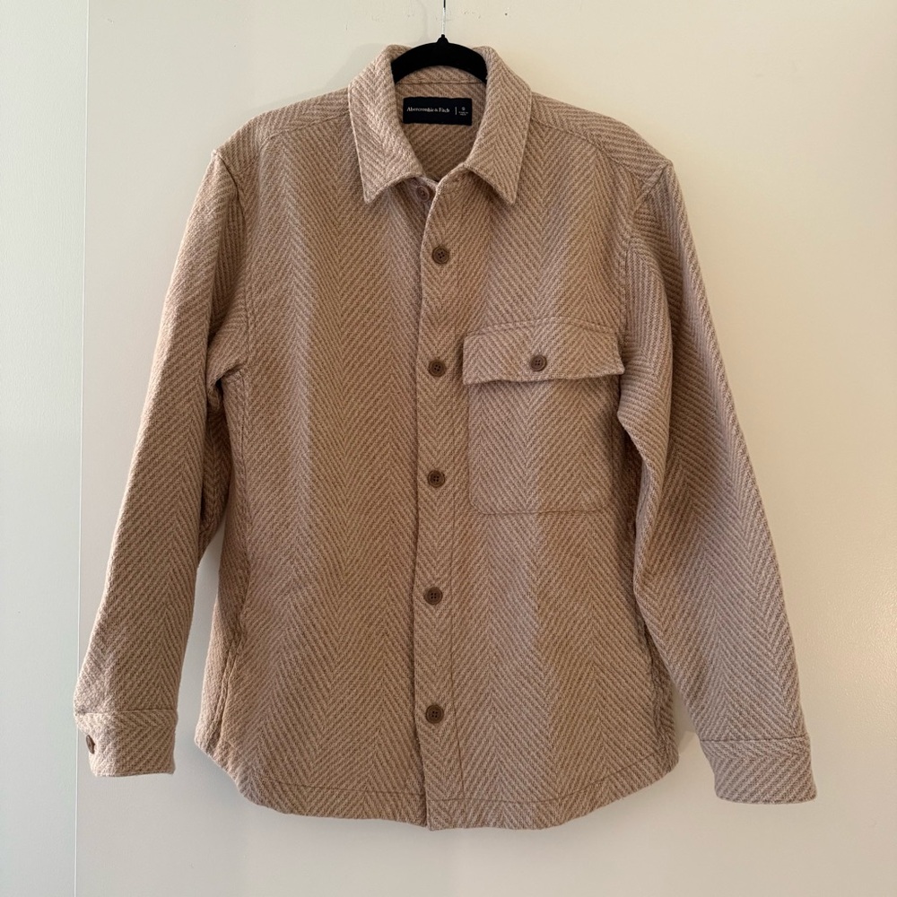 Abercrombie Men’s Herringbone Shirt Jacket